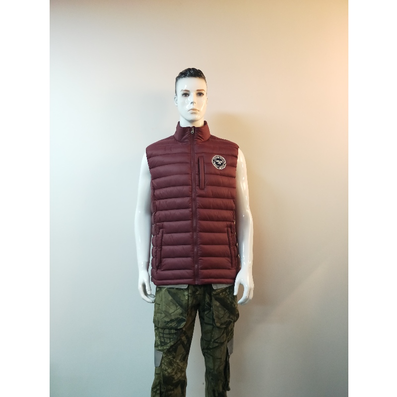 GILET PADDED BOURGOGNE POUR HOMMES LMV0003