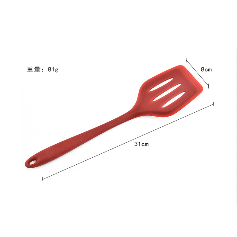 Ustensiles de cuisine en silicone translucide pelle en silicone pot haute température antiadhésif pot spécial fuite fuite pelle silicone bœuf pelle friture pelle