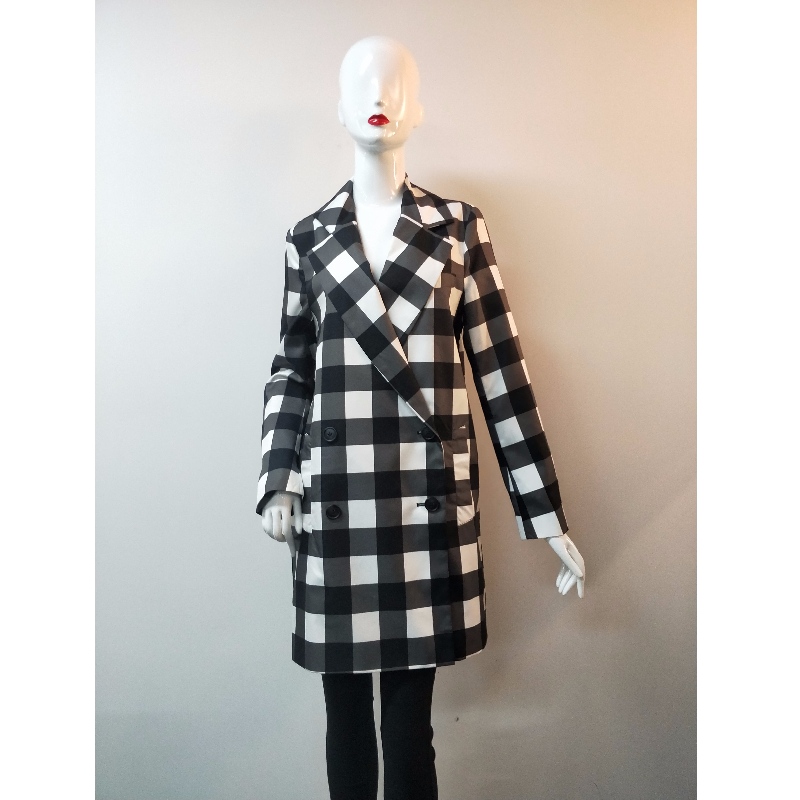 VESTE EN CHECK POUR DAMES RLWJ0007