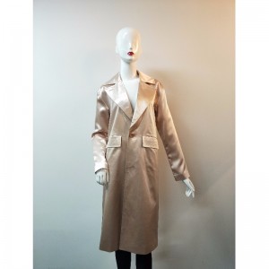 VESTE TRENCH ROSE POUR FEMMES RLWJ0012