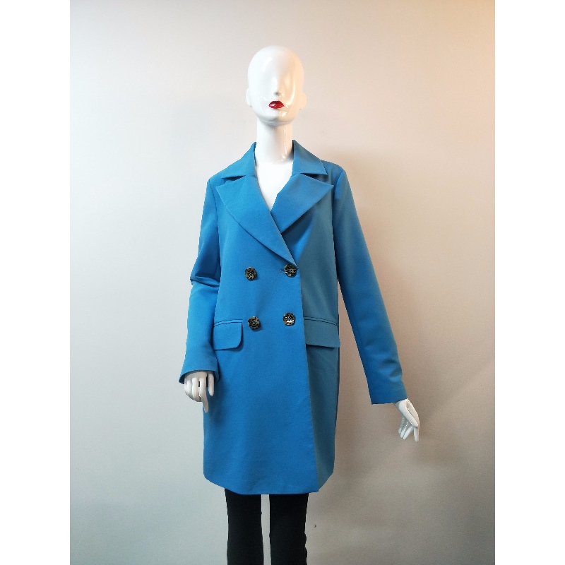 VESTE TRENCH BLEUE POUR FEMME RLWJ0014