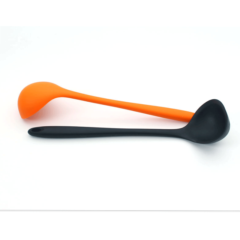 Silicone cuillère produits de cuisine outils de cuisson pot antiadhésif cuillère en silicone intégrée cuillère à gâteau