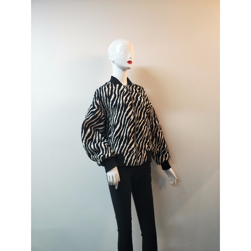 VESTE CASUAL ZEBRA POUR FEMMES RLWJ0017