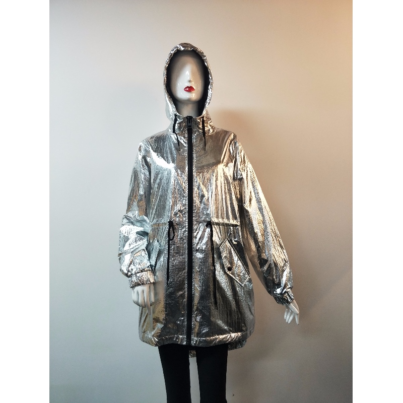 VESTE À CAPUCHE ARGENT POUR FEMME RLWJ0018