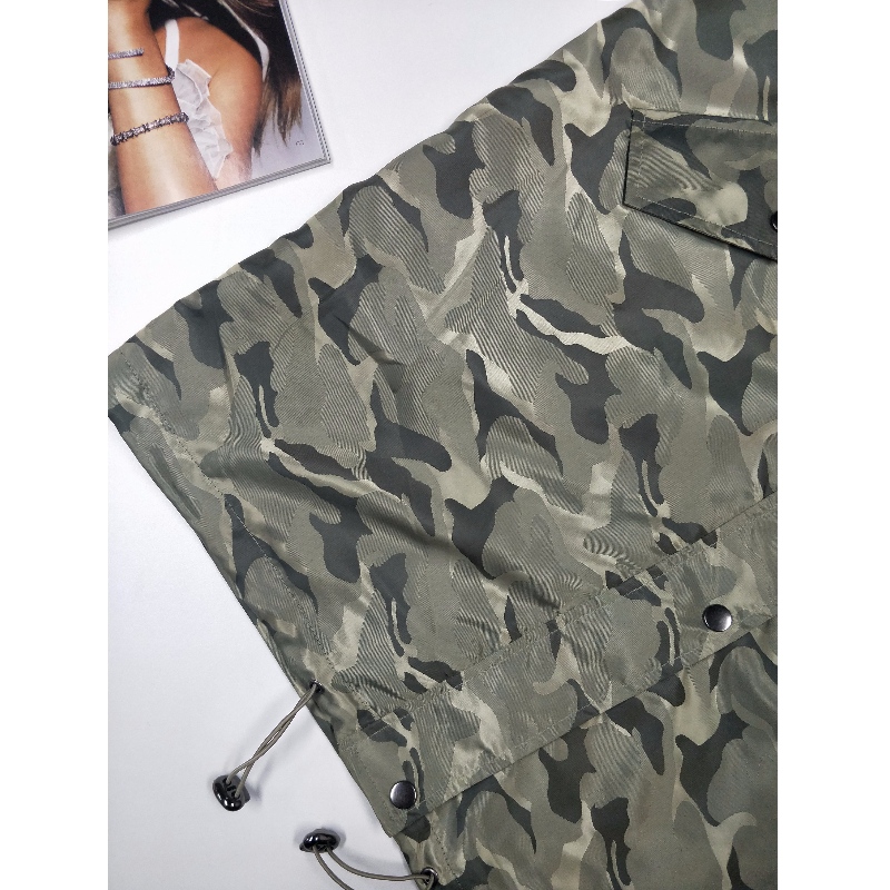 VESTE CAMO À CAPUCHE POUR FEMME RLWJ0020
