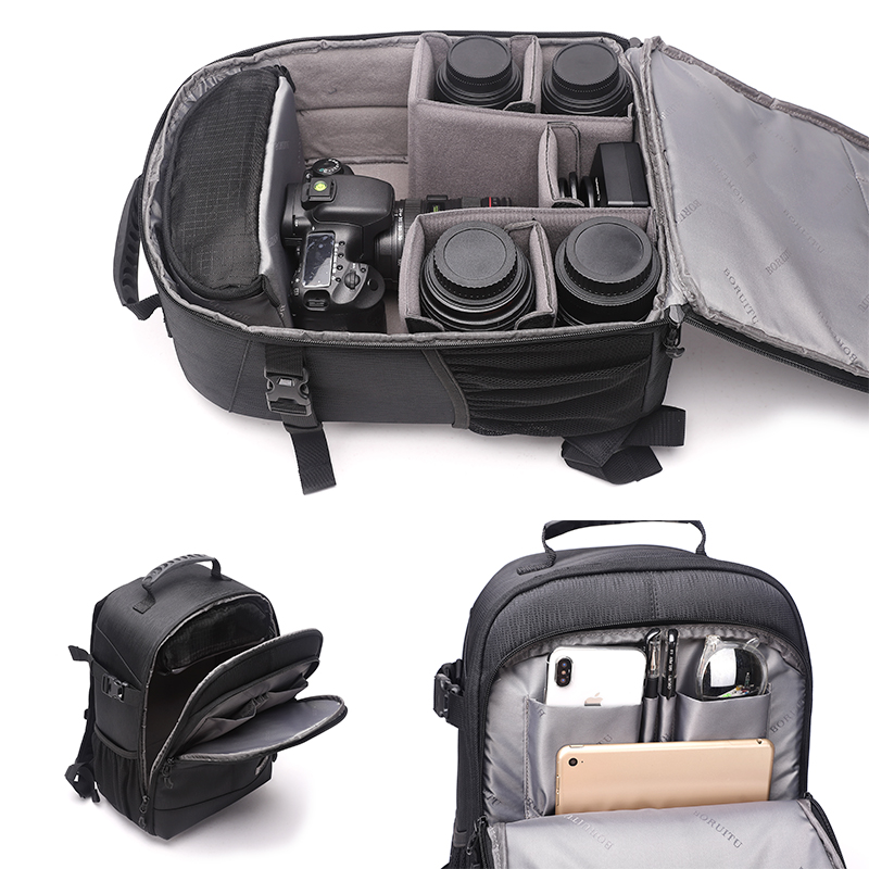 BRTMA150 Professional petit portable caméra sac à dos en nylon caméra trépied sac à dos diat sac à dos