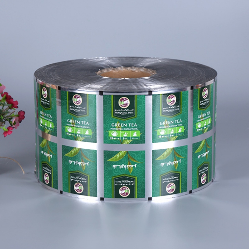 Rouleau de film d'emballage en plastique d'aluminium alimentaire pour sachet de café thé au lait