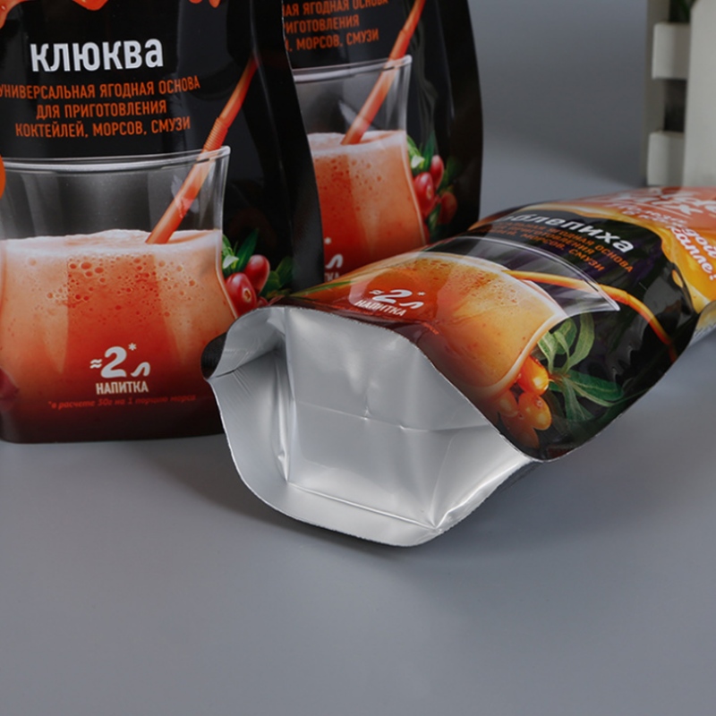 bouteille de jus d'injection spéciale personnalisée étanche ou sachet en plastique en forme de pot