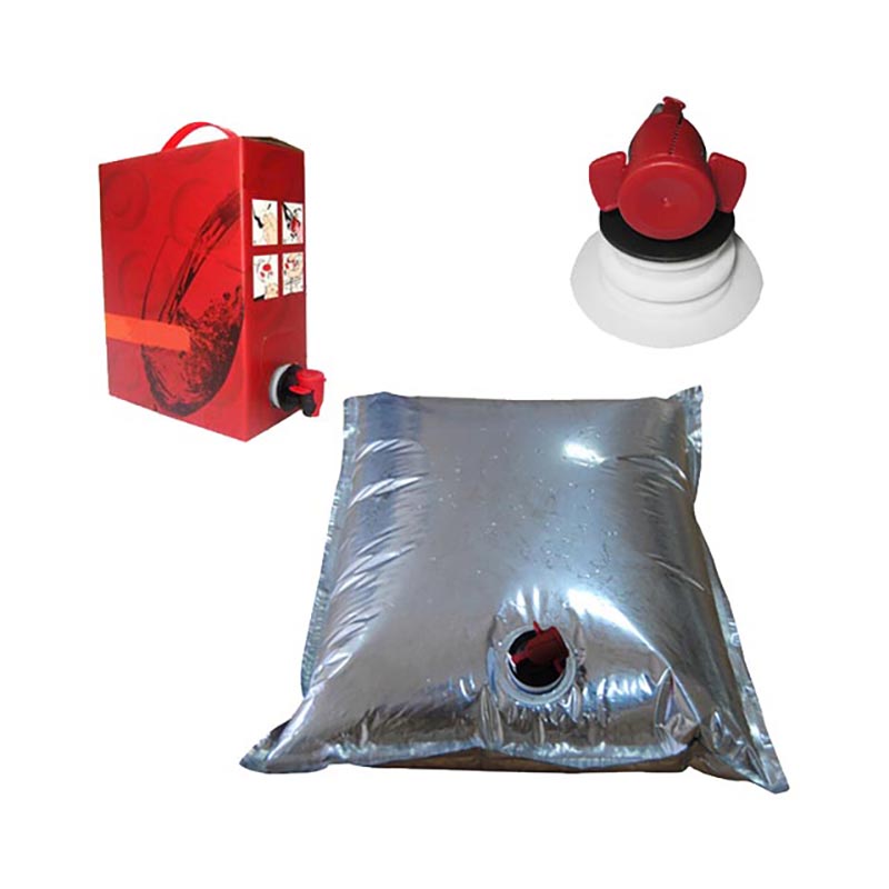 Distributeur de jus de vin, eau, huile Bag-in-box avec valve du robinet