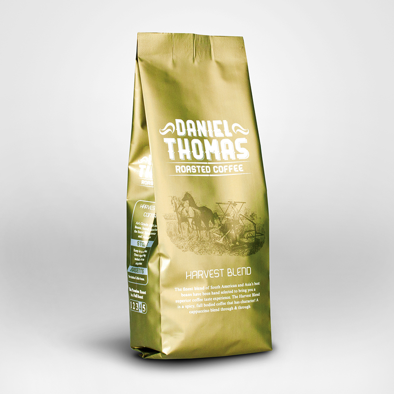 Sachet de café de thé vert d'emballage stratifié matérielle rayé par matériel fait sur commande de papier d'aluminium de couleur d'impression