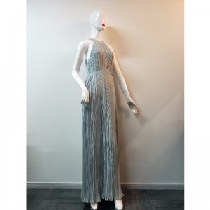 Robe longue femme bleu glace JLWD0037