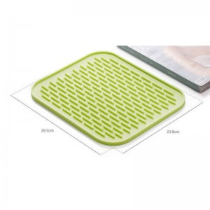 Tapis antidérapant drainant l'eau en silicone