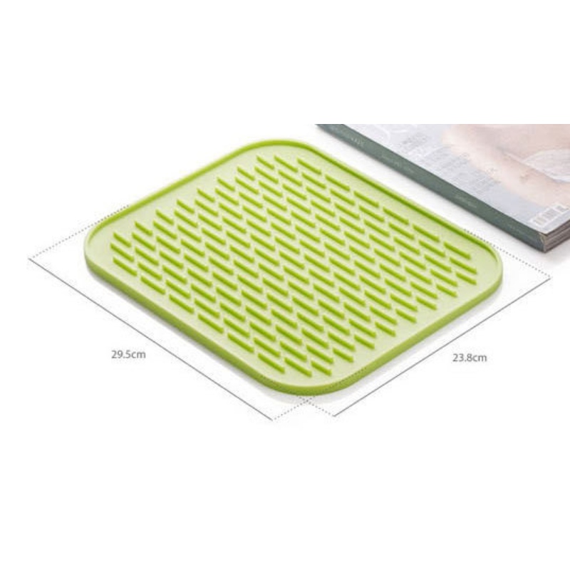 Tapis antidérapant drainant l'eau en silicone