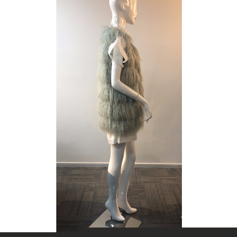 GILET DE FOURRURE EN MOUSSE DE MER POUR FEMMES RLWF0025