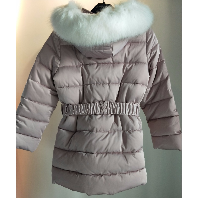 MANTEAU DE PAUFFE ROSE POUR ENFANTS RLCPC0005