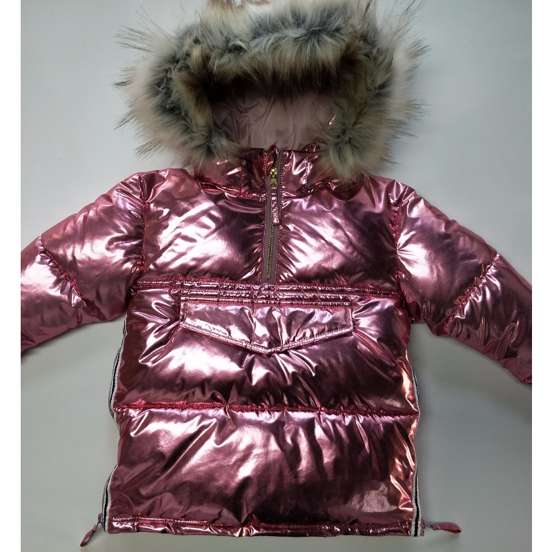 MANTEAU EN DUVET METALLIQUE POUR ENFANTS RLCPC0007N