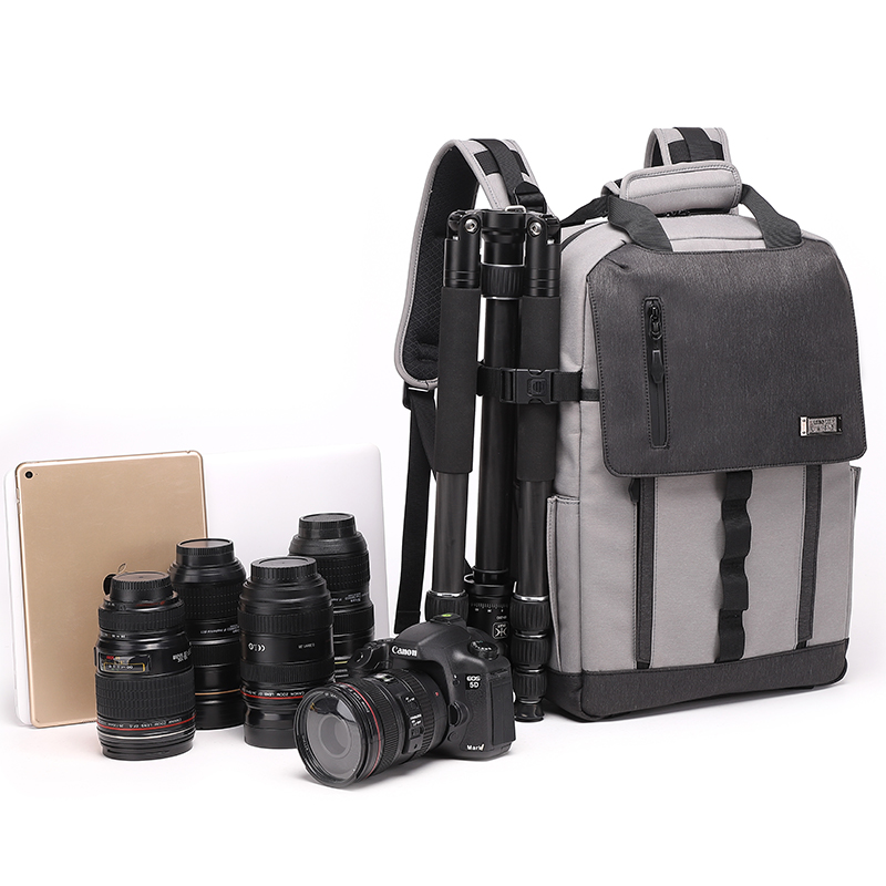 Meilleure vente Diat BRTSM21 Sacoche pour ordinateur portable étanche Appareil photo numérique multifonction et sac à dos trépied