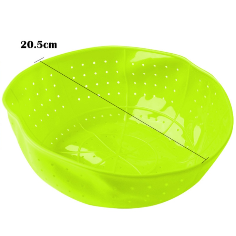 Panier multifonctionnel en silicone de fruits qui fuit Panier de fruits cuit à la vapeur Panier de lavage de légumes avec asphaltène de silicone