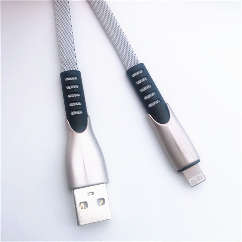 KPS-1001CB 8PIN Vente en gros 1 m de charge rapide forte USB 2.0 8 broches de charge et câble de synchronisation