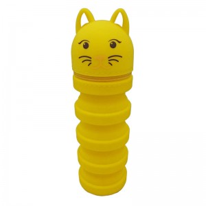 Étui à crayon drôle avec fermeture à glissière en silicone