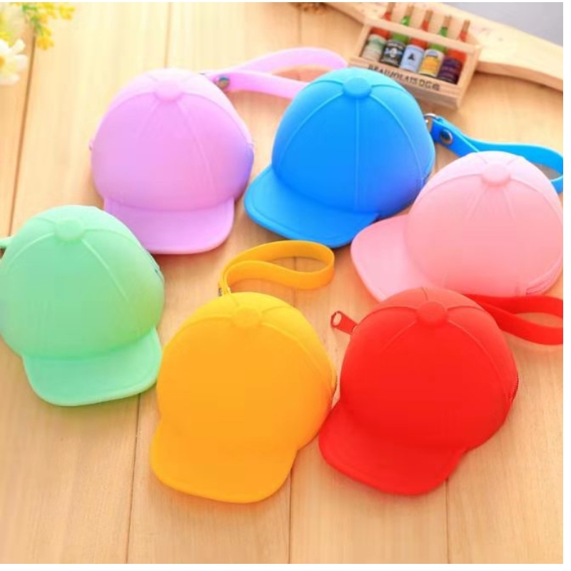 Silicone zéro portefeuille casquette sac de monnaie mini sac mignon chapeau sac clé silicone zéro portefeuille sac à main