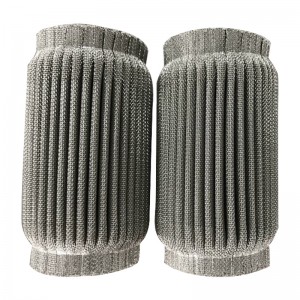 Filtre à eau plissé en acier inoxydable 50Micron