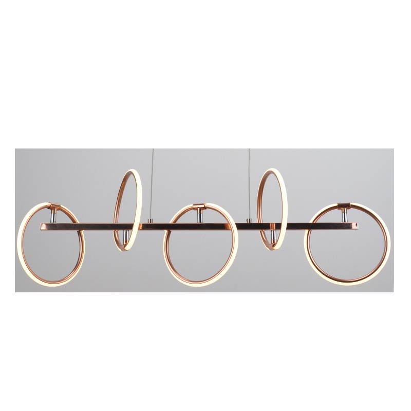 Suspension avec bande LED ronde et fonction de réglage