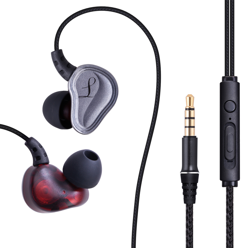 Nouveau Earhook Sport Dual Dynamic Driver écouteur filaire