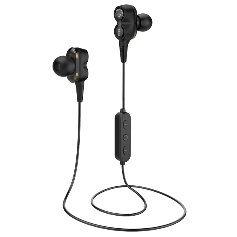 Nouveau écouteur stéréo sans fil Bluetooth à double pilote dynamique et sport de qualité sonore