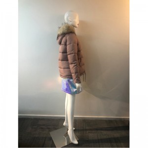 MANTEAU À CAPUCHE POUR CHAMPAGNE POUR FEMME RLWPC0061