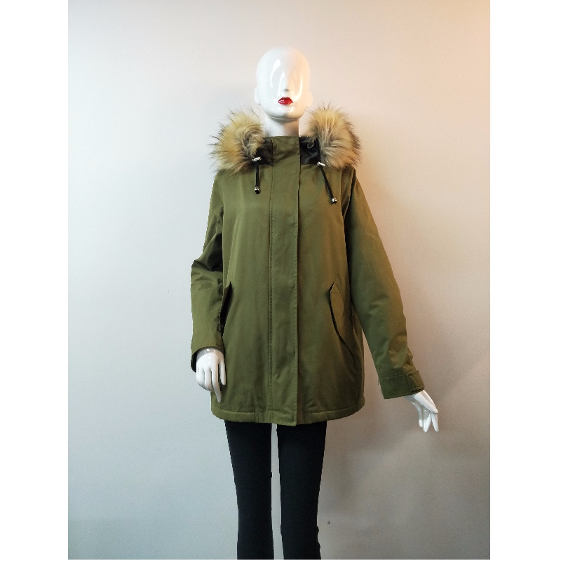 MANTEAU RESISTANT A LA DOUCHE POUR FEMMES A KHAKI RLWPC0087