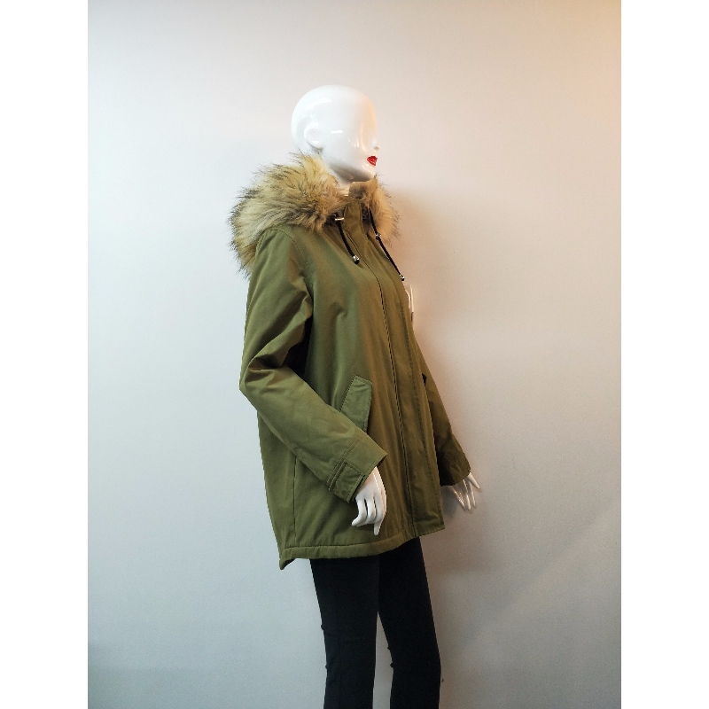 MANTEAU RESISTANT A LA DOUCHE POUR FEMMES A KHAKI RLWPC0087