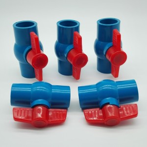 Robinet à tournant sphérique octogonal à haute pression de PVC pour l'eau de boisson