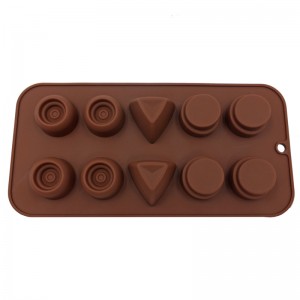 10 cavités Silicone Chocolate Mold Chip Molds