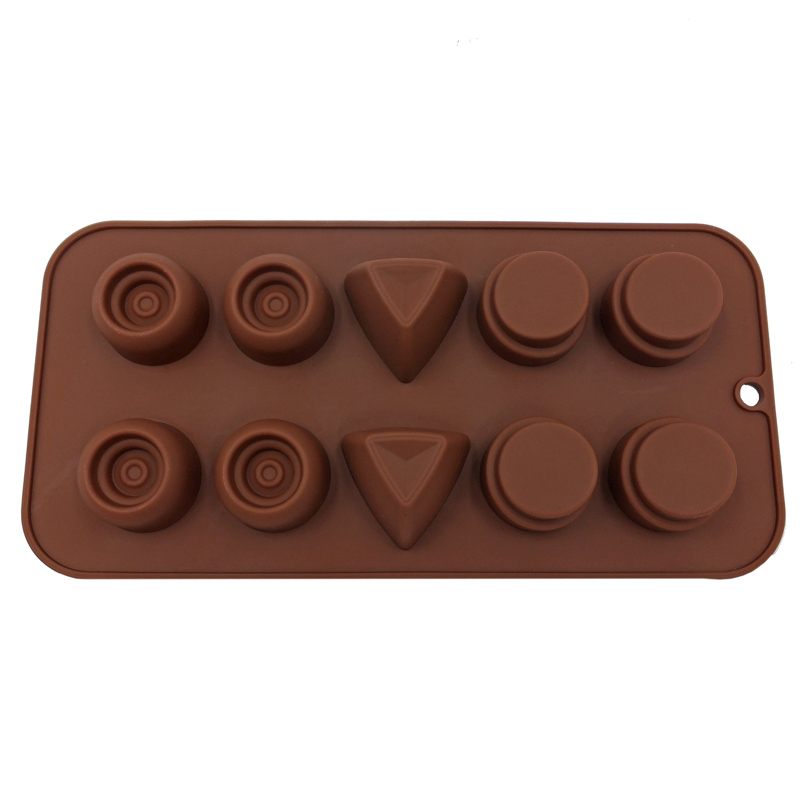 10 cavités Silicone Chocolate Mold Chip Molds
