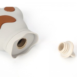 Silicone sac à eau chaude mini sac à main chaude en velours de laine anti-explosion