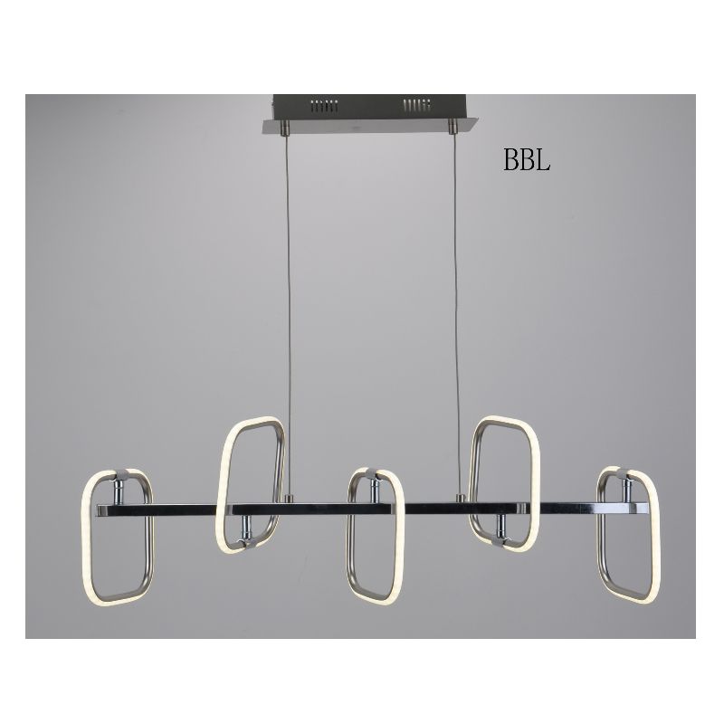 Suspension LED avec bande carrée en aluminium