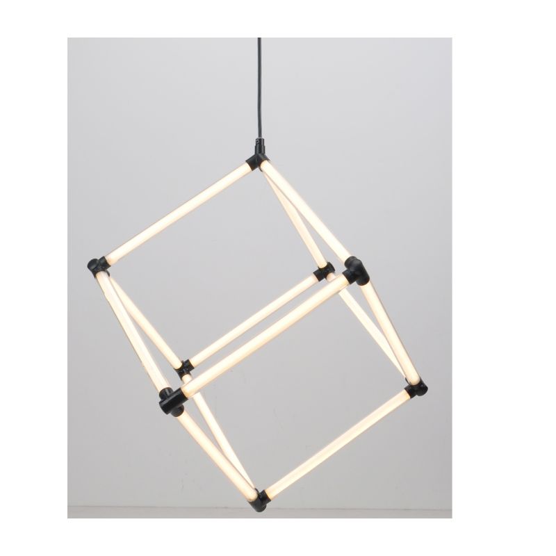 Suspension LED moderne avec tube acrylique