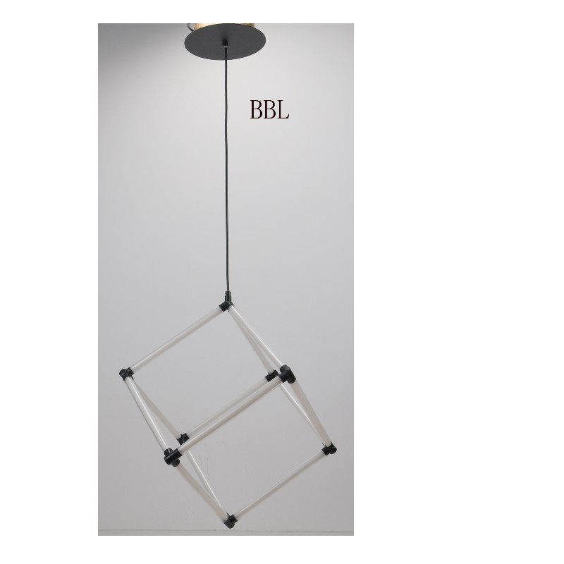 Suspension LED moderne avec tube acrylique