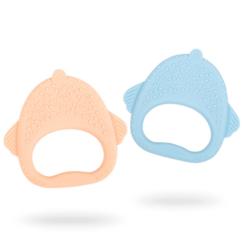 Silicone gomme bébé gomme de poulet mignon main anti-morsure apaiser molaires jouets produits pour la mère et l'enfant