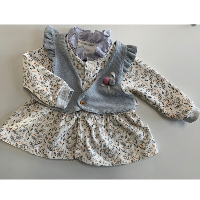 ROBE IMPRIMEE EN FEUILLE D'ENFANT RLCD0001