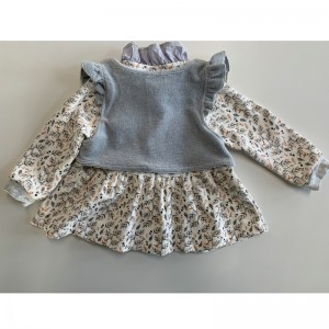 ROBE IMPRIMEE EN FEUILLE D'ENFANT RLCD0001