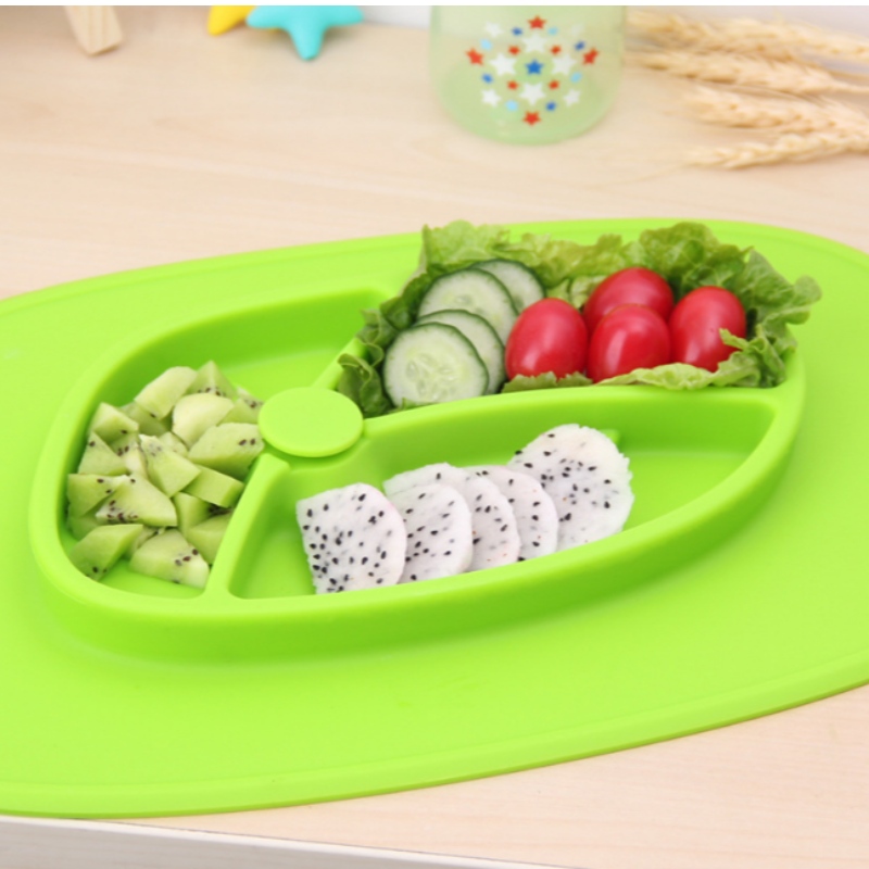 Plateau de repas en silicone pour enfants Créatif maison alimentation plateau d'aspiration plateau pad FDA de qualité alimentaire