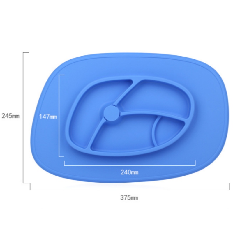 Plateau de repas en silicone pour enfants Créatif maison alimentation plateau d'aspiration plateau pad FDA de qualité alimentaire