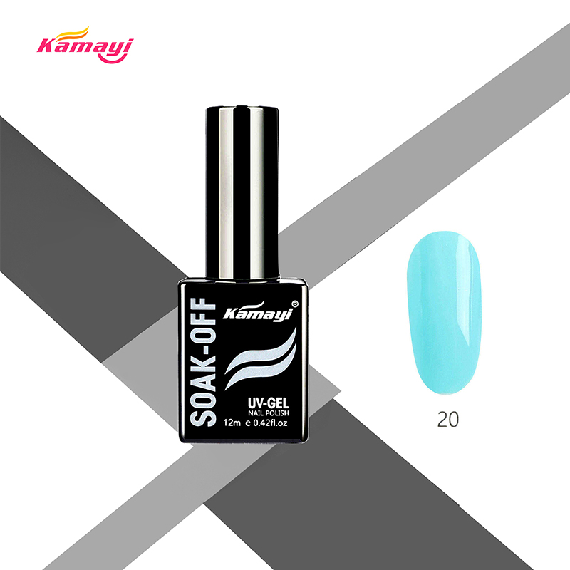 Kamayi Nail Products Échantillon Gratuit Vernis À Ongles En Gel Uv Noir Flacon De 12 ml Gel Polish