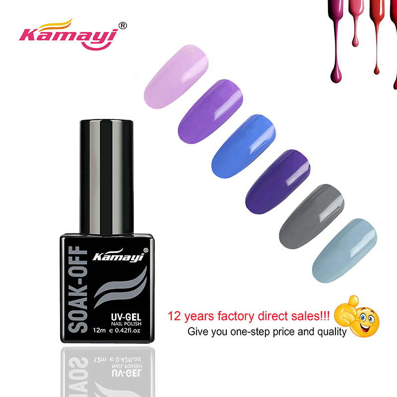 Kamayi personnalisé marque privée Nail Salon 72 Couleurs Acrylique Gel Vernis À Ongles Soak Off Semi Permanent Gel UV Polonais Pour La Gros