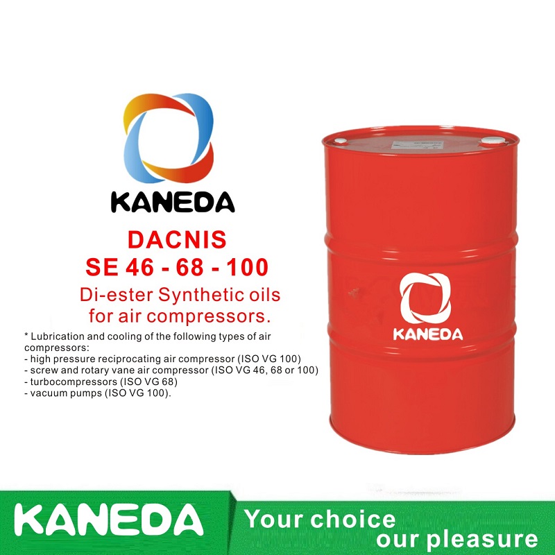 KANEDA DACNIS SE 46 - 68 - 100 Di-ester Huiles synthétiques pour compresseurs d'air.