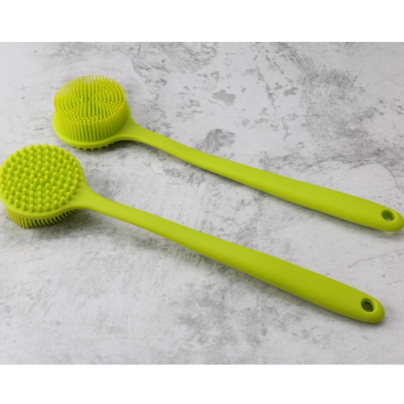 Brosse de bain en silicone à long manche de bain artefact multifonctionnel à un long manche de bain de massage brosse de bain