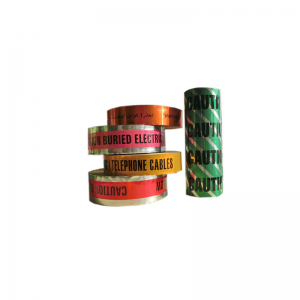 Ruban de signalisation en plastique pour l'avertissement détectable souterrain de PE de papier aluminium de câble