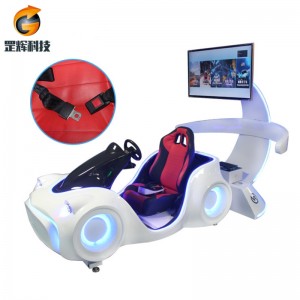 VR racing car équipement de parc à thème vente chaude mondiale trois essieux
